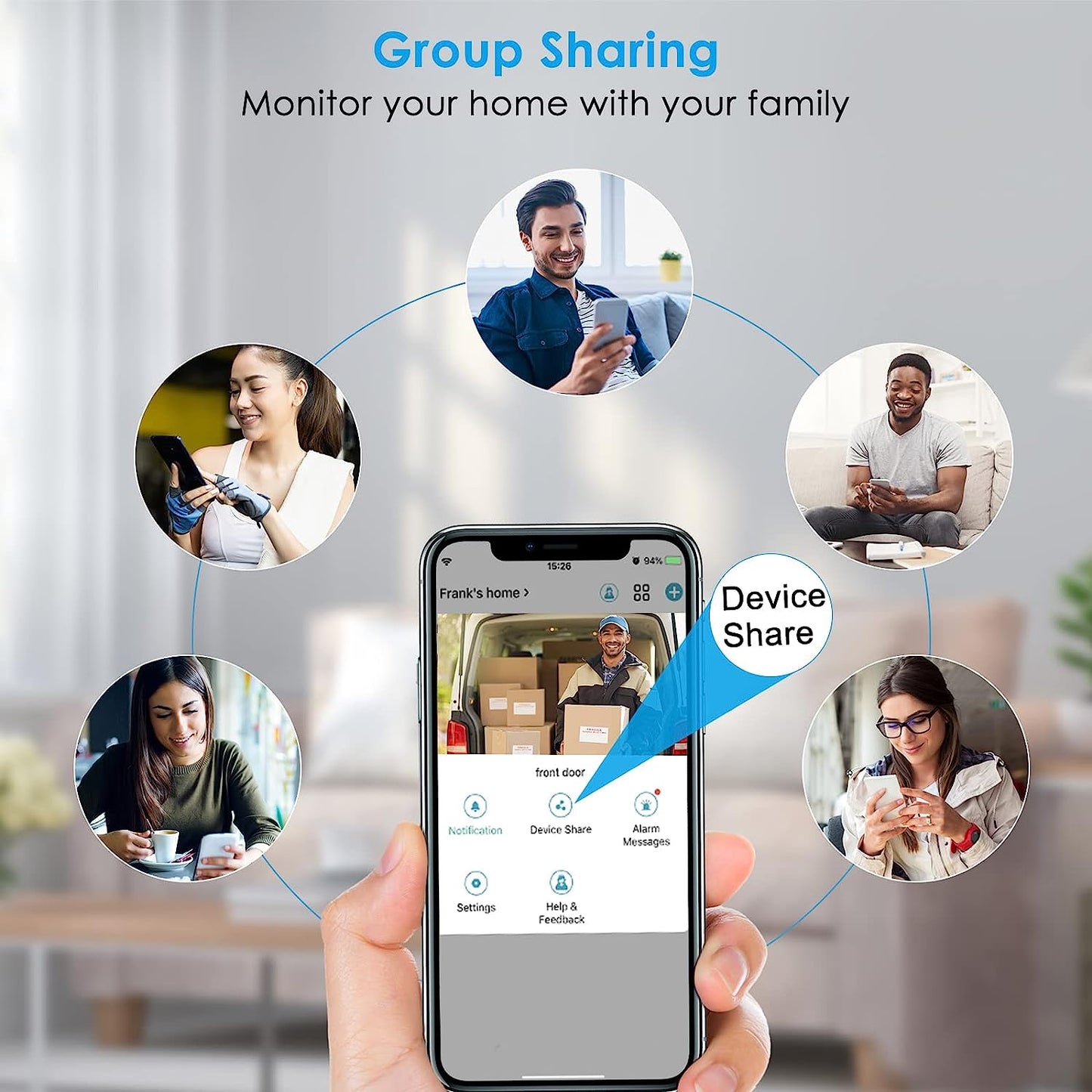 KAMEP Wireless Video Doorbell Camera with Chime, Smart Video Door Bells with Camera Battery Powered, Voice Changer, PIR Motion Detection, 1080P HD, 2-Way Audio, 2.4G WiFI, Night Vision, Support SD Card