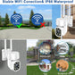 KAMEP 2K Security Camera Outdoor Wireless with Color Night Vision, 4MP PTZ CCTV Camera with 355°Pan 110°Tilt, Home 2.4GHz Wifi Wired IP Camera Auto Tracking PIR Motion Detection, Two-way Audio