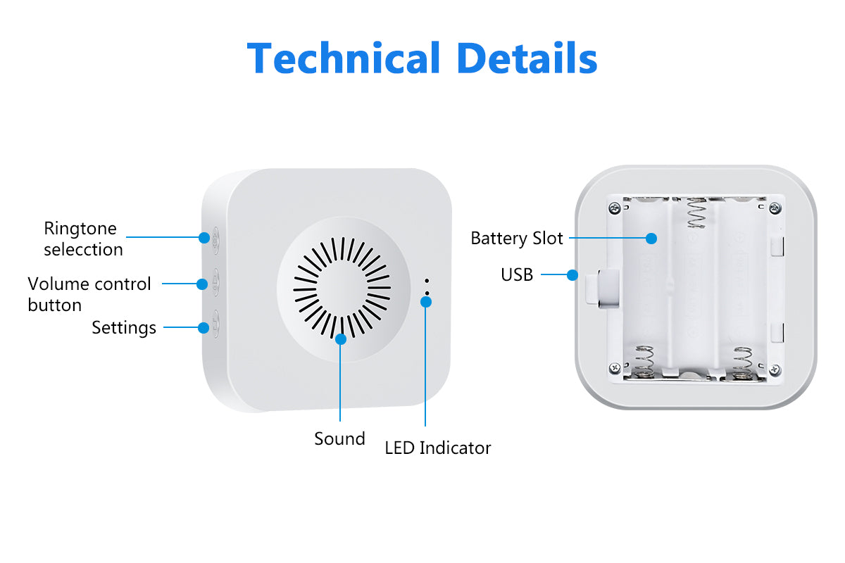 KAMEP Wireless Chime for J7 J7 plus