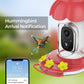 Smart Hummingbird Feeder with Camera Wireless Outdoors Bird Feeders Video Watching AI Camera with Auto Capture Videos & Motion Detection Ideal Gift for Bird Lovers