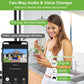 Wireless Video Doorbell Camera with Chime, 1080P HD Smart Door Bells Camera with Voice Changer, PIR Motion Detection, Night Vision, 2-Way Audio, IP66, 2.4G WiFi, Battery Powered,Works with Alexa