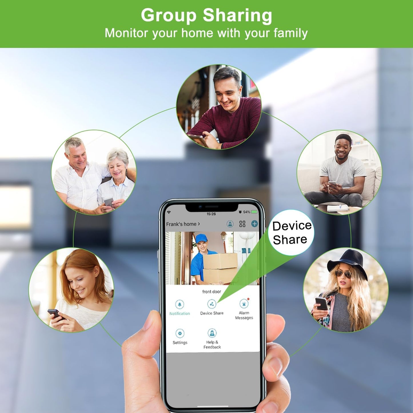 Video Doorbell Camera Wireless with Chime, with Multi-angle Bracket, Voice Changer, No Subscription,Motion Detection,1080P, Night Vision, 2-Way Audio, Battery Powered, IP66, 2.4G, Works with Alexa