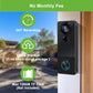 Wireless Video Doorbell Camera with Chime, 1080P HD Smart Door Bells Camera with Voice Changer, PIR Motion Detection, Night Vision, 2-Way Audio, IP66, 2.4G WiFi, Battery Powered,Works with Alexa