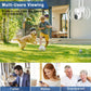 KAMEP 2K Security Camera Outdoor Wireless with Color Night Vision, 4MP PTZ CCTV Camera with 355°Pan 110°Tilt, Home 2.4GHz Wifi Wired IP Camera Auto Tracking PIR Motion Detection, Two-way Audio