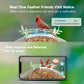 Smart Bird Feeder with Camera, Smart Birdwatching Wireless Outdoor Camera, 1080P Solar Powered Bird Watching Camera Auto Capture Bird Videos & Motion Detection
